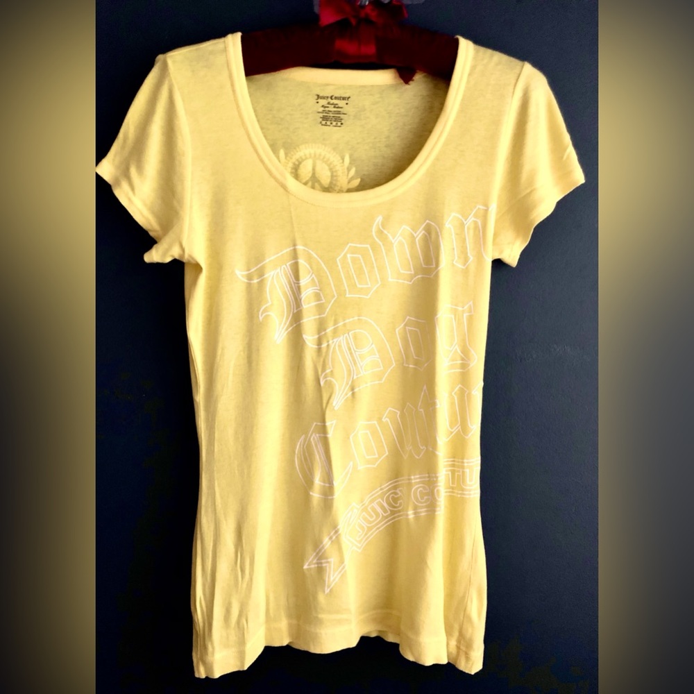 ULTRA RARE NWOT Original JUICY COUTURE 2009 Down Dog Couture YOGA Top M